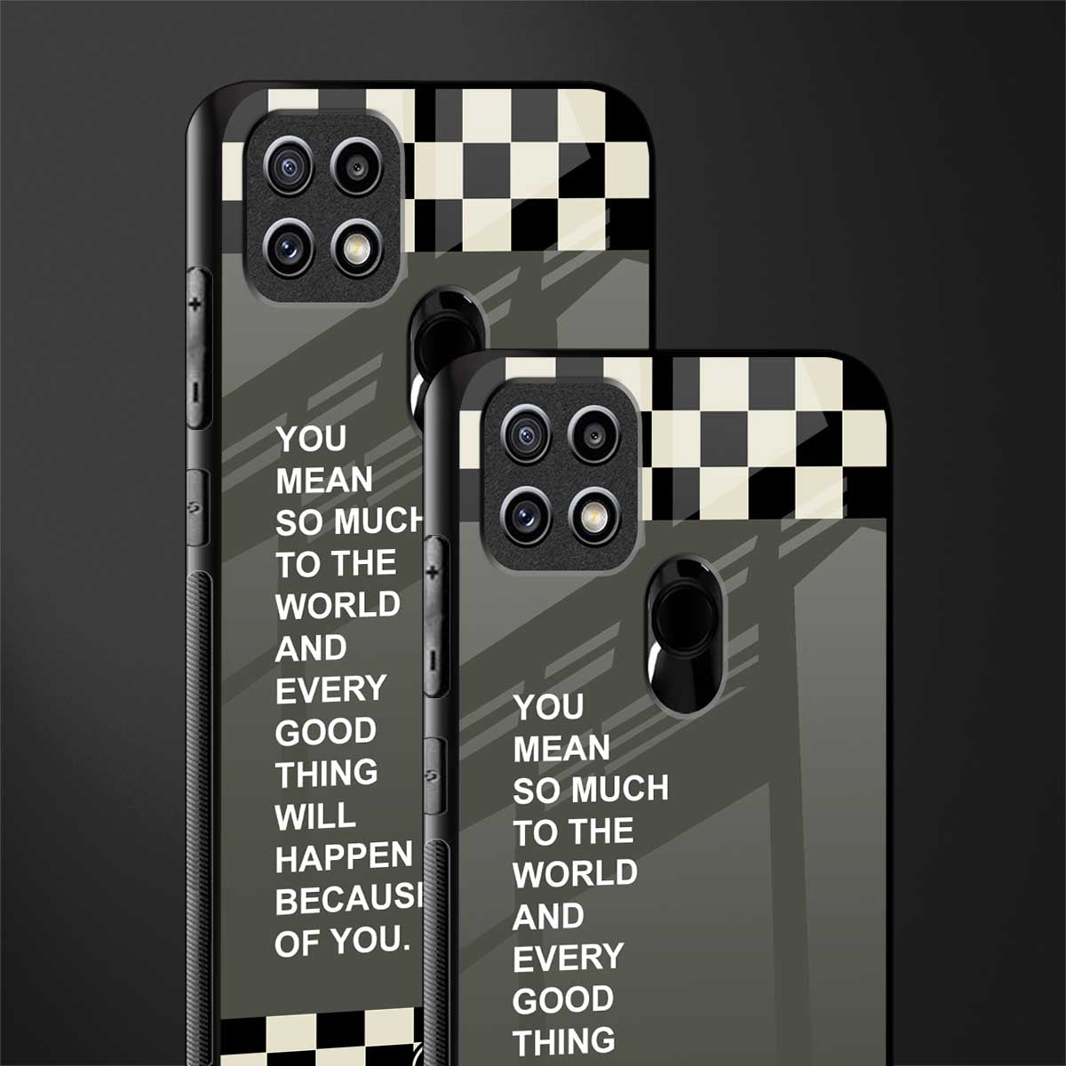 you mean so much to the world glass case for oppo a15s image-2