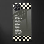 you mean so much to the world glass case for samsung galaxy a42 5g image