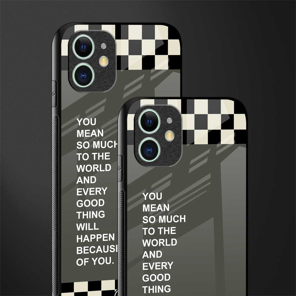 you mean so much to the world glass case for iphone 11 image-2