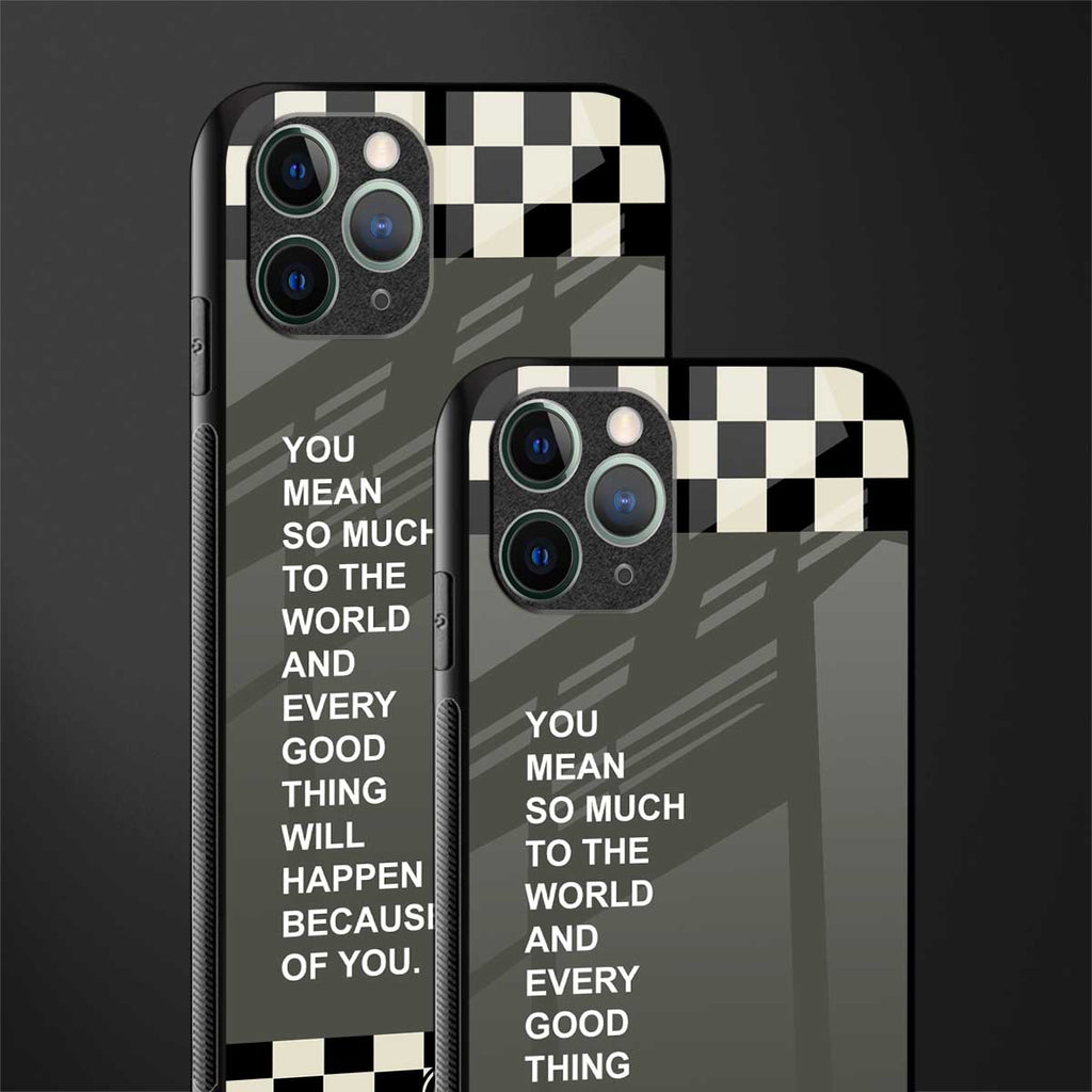you mean so much to the world glass case for iphone 11 pro image-2