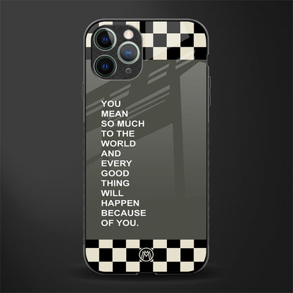 you mean so much to the world glass case for iphone 11 pro image