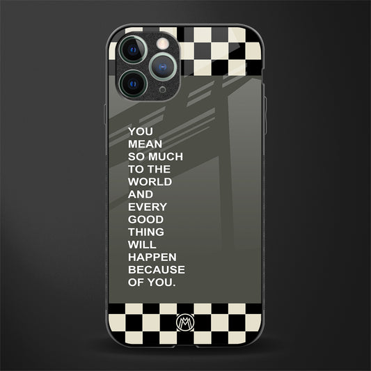 you mean so much to the world glass case for iphone 11 pro image