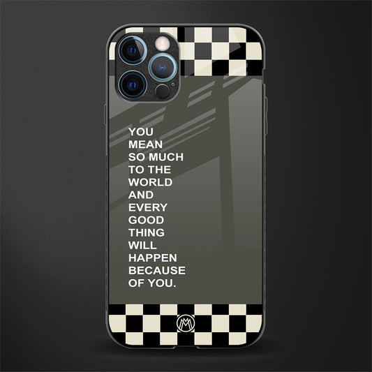 you mean so much to the world glass case for iphone 14 pro max image