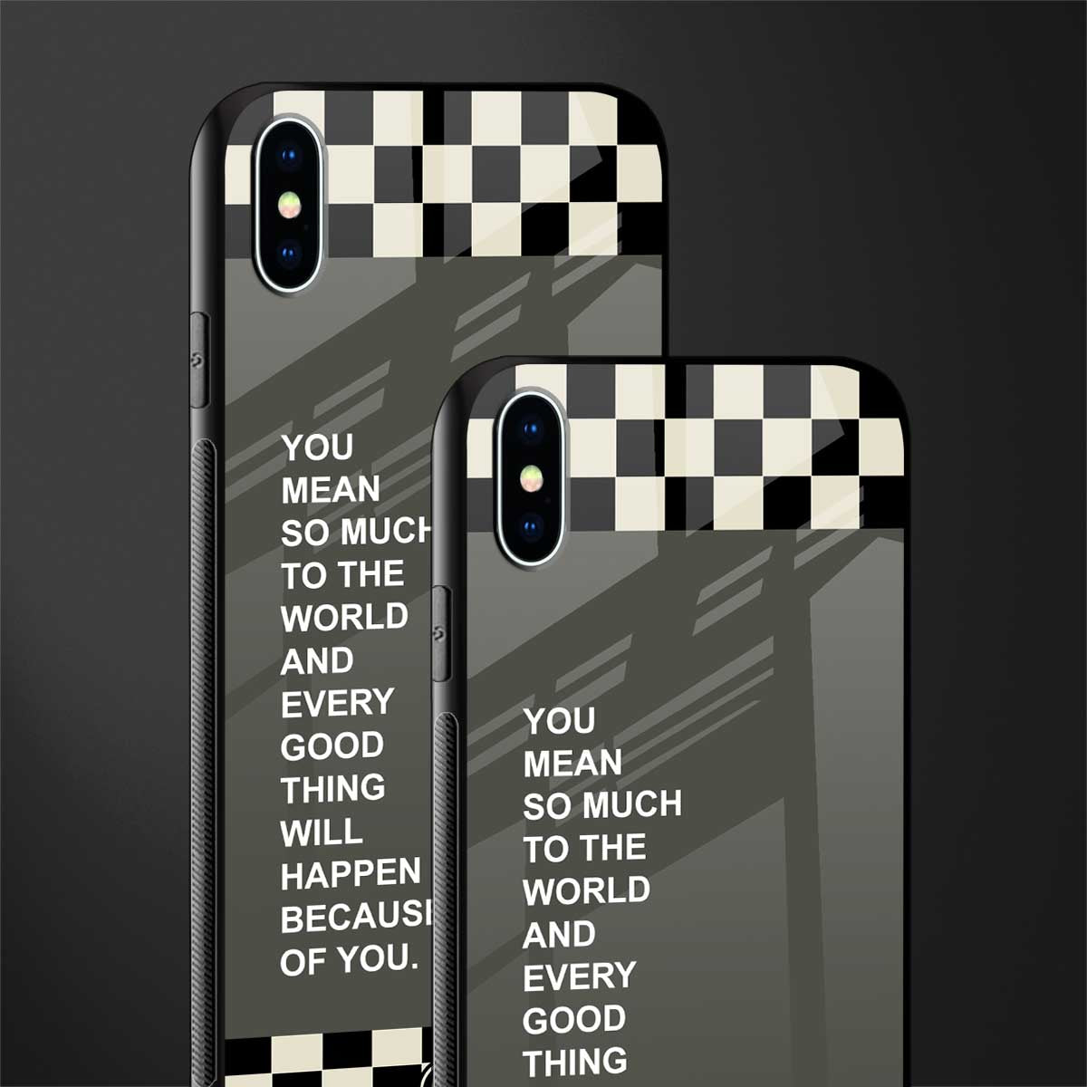 you mean so much to the world glass case for iphone xs max image-2