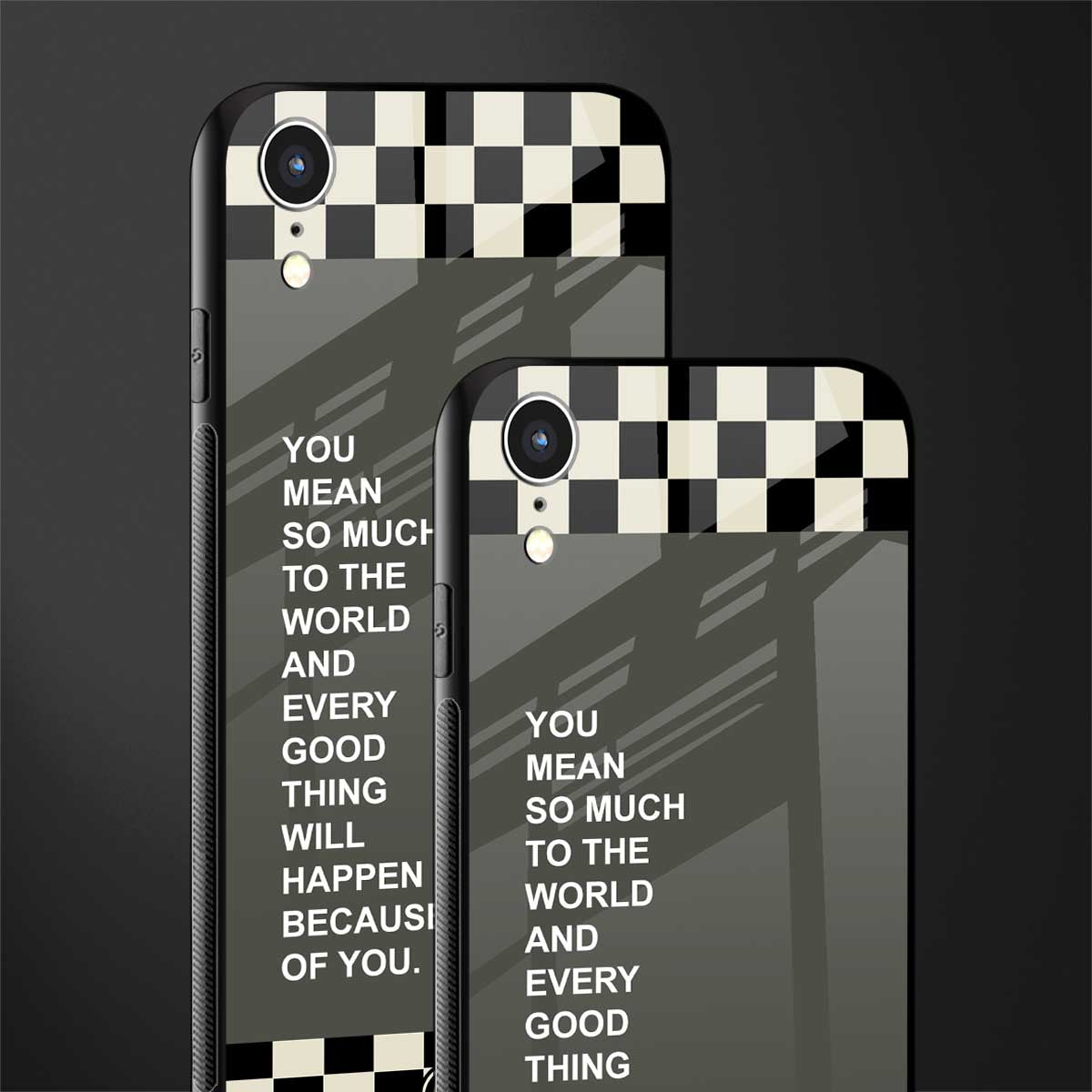 you mean so much to the world glass case for iphone xr image-2