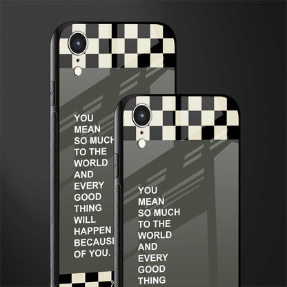you mean so much to the world glass case for iphone xr image-2