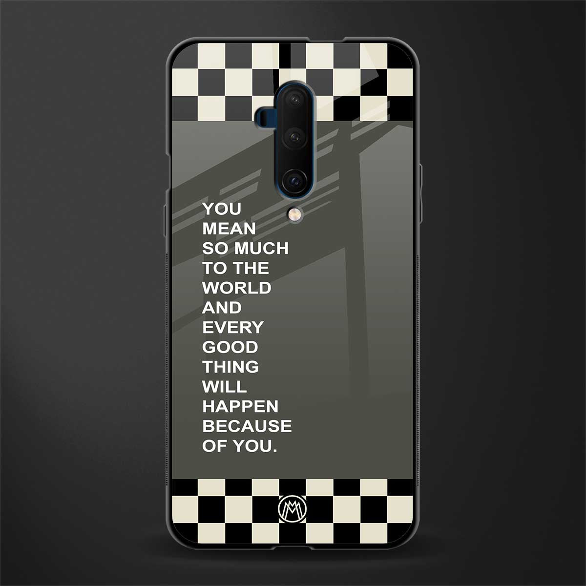 you mean so much to the world glass case for oneplus 7t pro image