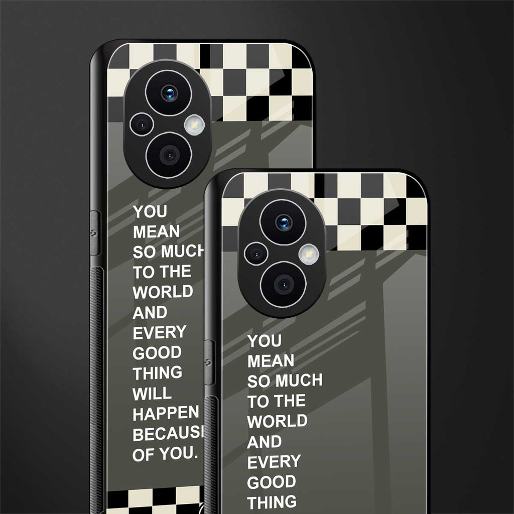 you mean so much to the world back phone cover | glass case for oppo f21 pro 5g