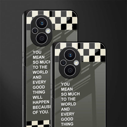 you mean so much to the world back phone cover | glass case for oppo f21 pro 5g
