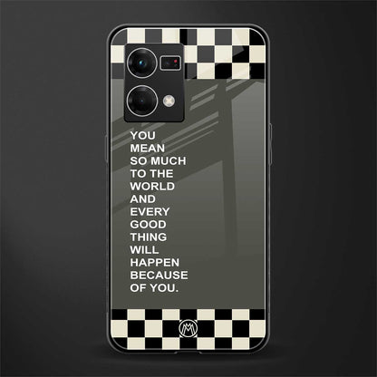 you mean so much to the world back phone cover | glass case for oppo f21 pro 4g