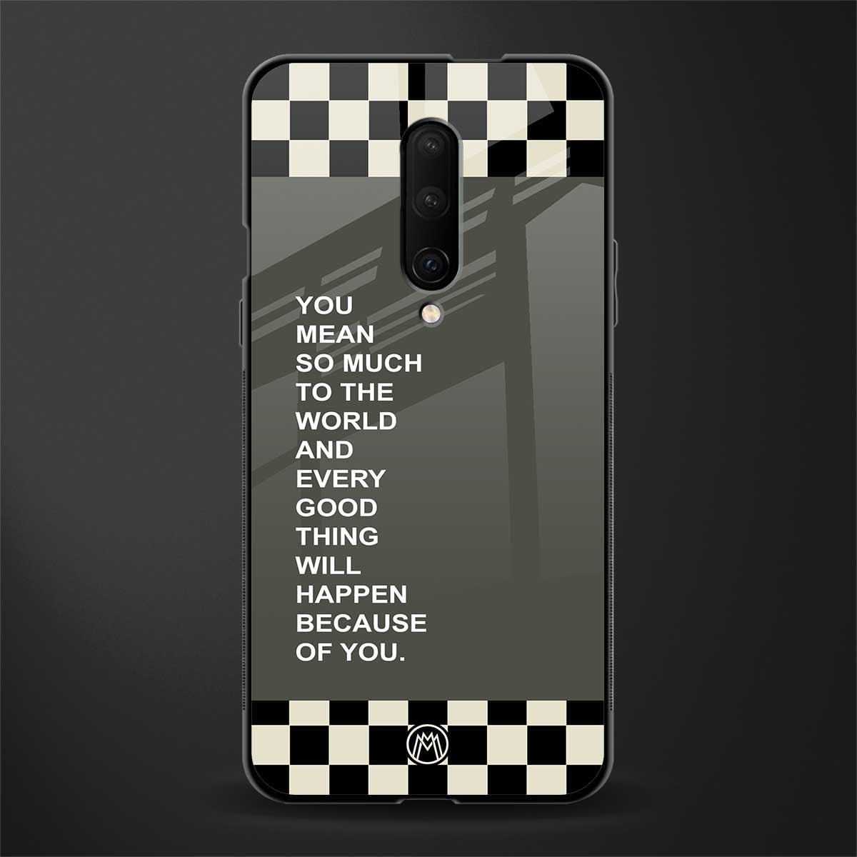 you mean so much to the world glass case for oneplus 7 pro image