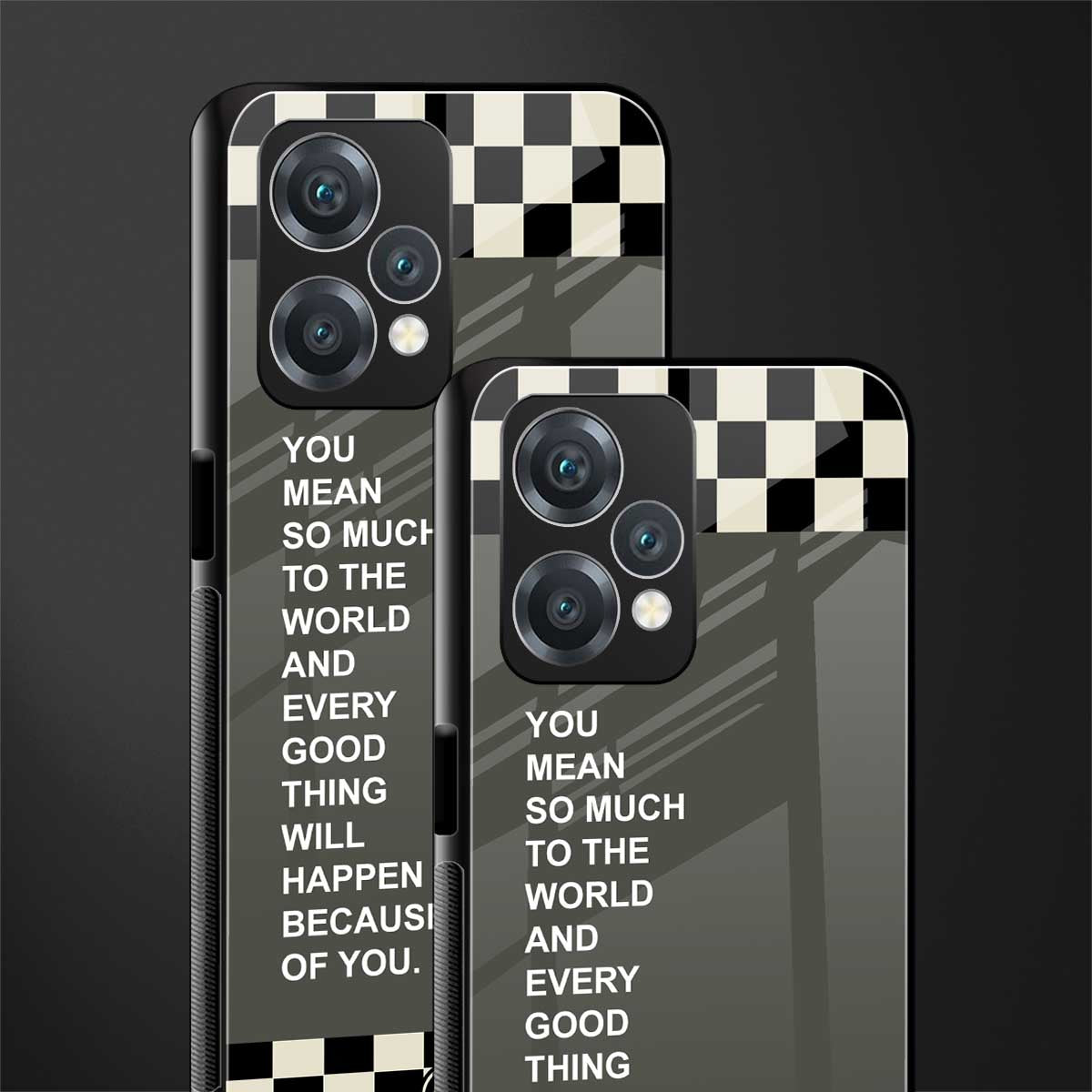 you mean so much to the world back phone cover | glass case for oneplus nord ce 2 lite 5g