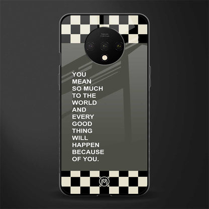 you mean so much to the world glass case for oneplus 7t image