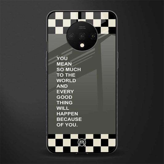 you mean so much to the world glass case for oneplus 7t image