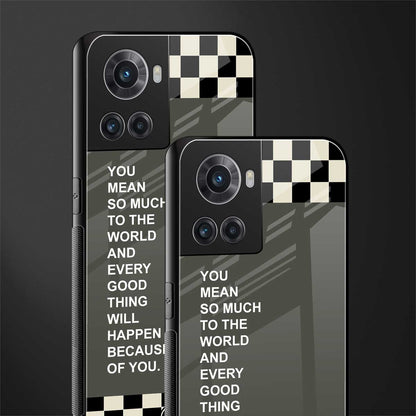 you mean so much to the world back phone cover | glass case for oneplus 10r 5g