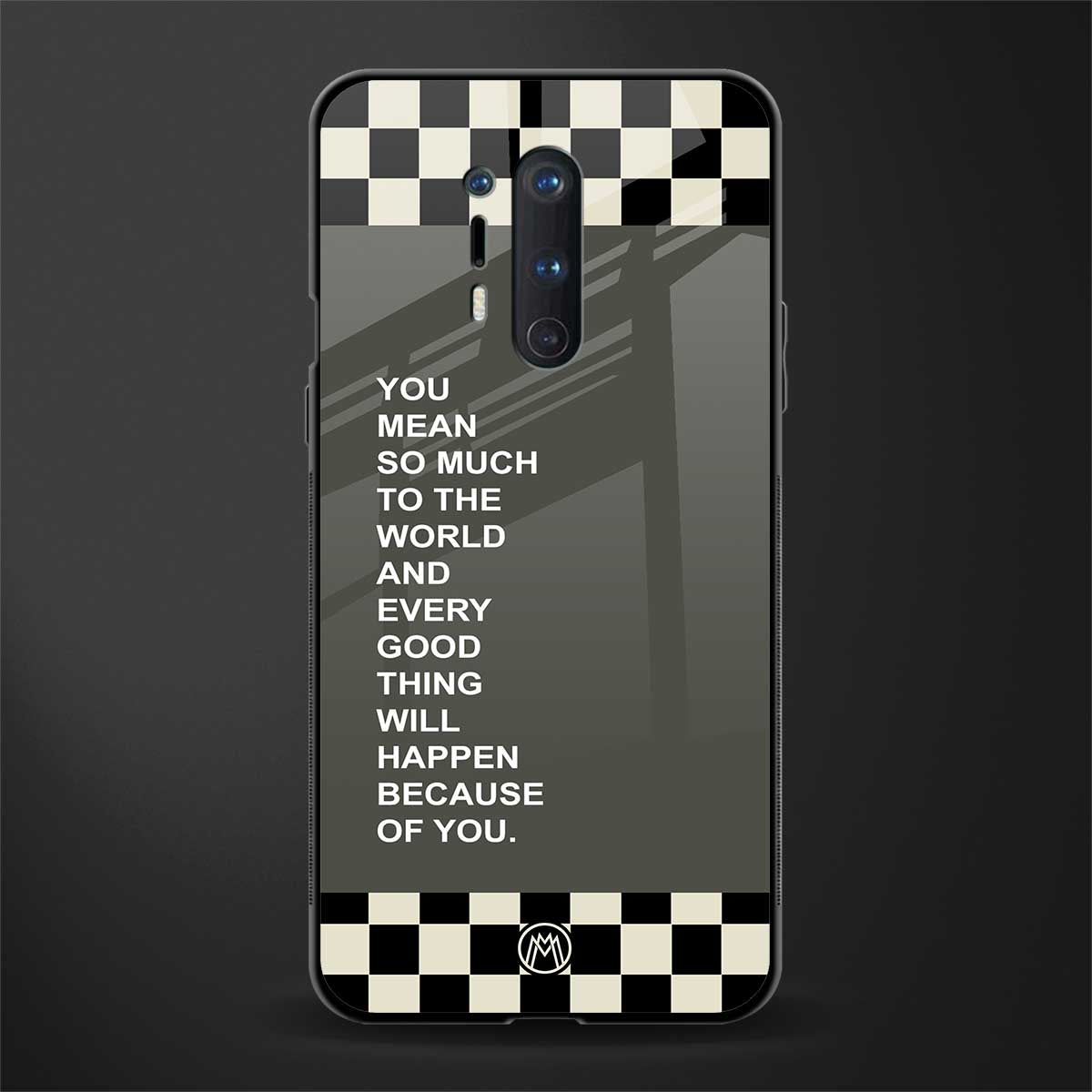 you mean so much to the world glass case for oneplus 8 pro image