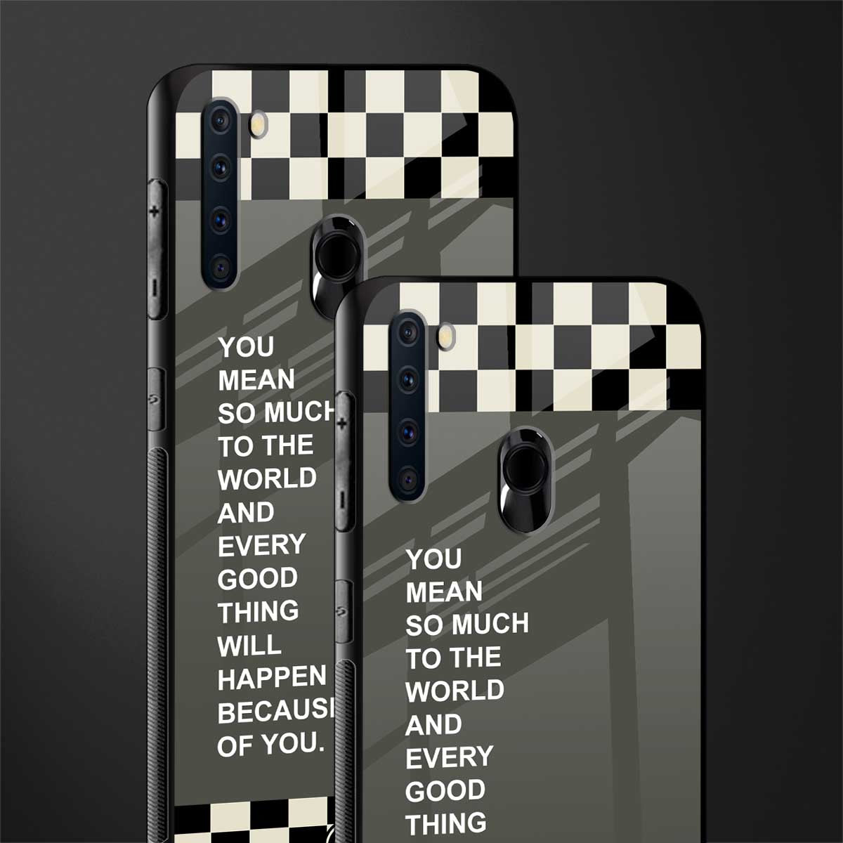 you mean so much to the world glass case for samsung a21 image-2
