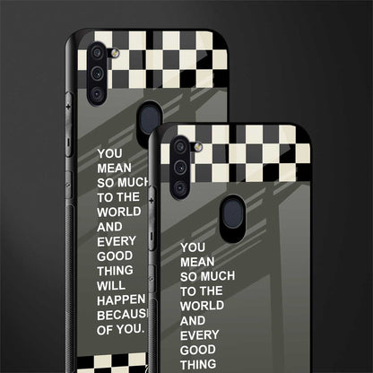 you mean so much to the world glass case for samsung a11 image-2