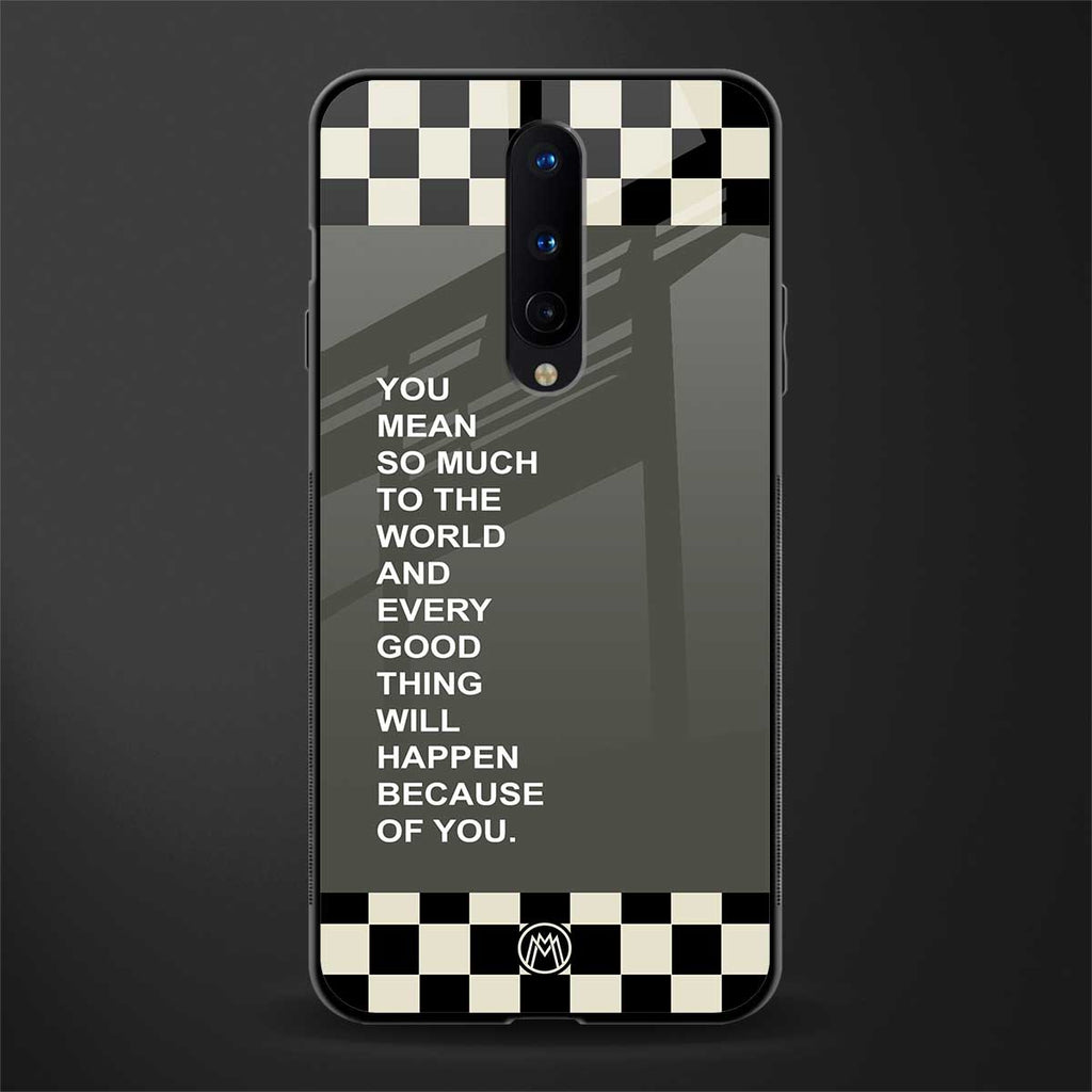 you mean so much to the world glass case for oneplus 8 image