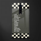 you mean so much to the world glass case for oneplus 8 image