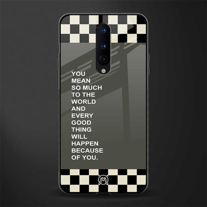 you mean so much to the world glass case for oneplus 8 image