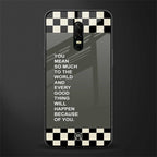 you mean so much to the world glass case for oneplus 6 image