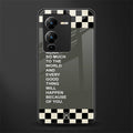 you mean so much to the world back phone cover | glass case for vivo v25 pro 5g