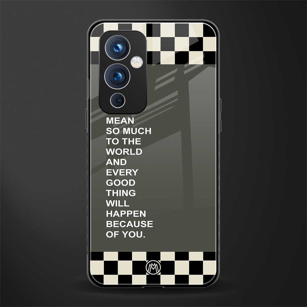 you mean so much to the world back phone cover | glass case for oneplus 9