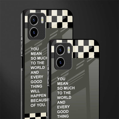 you mean so much to the world back phone cover | glass case for vivo y72