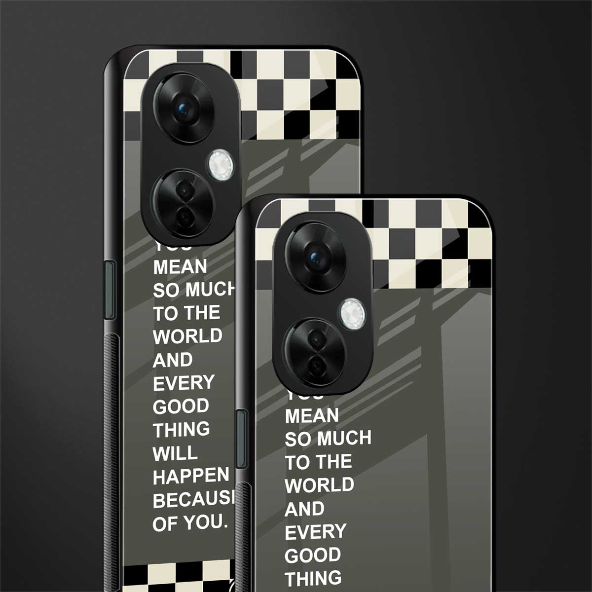you mean so much to the world back phone cover | glass case for oneplus nord ce 3 lite