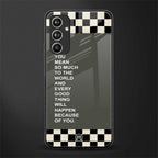 you mean so much to the world back phone cover | glass case for samsung galaxy a54 5g