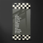 you mean so much to the world glass case for iphone 6s image