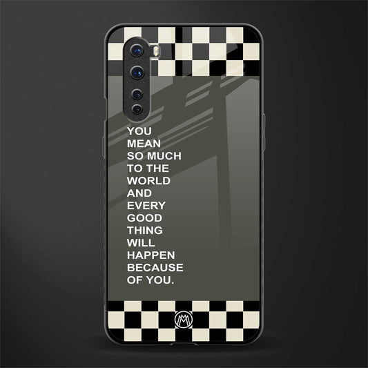 you mean so much to the world glass case for oneplus nord ac2001 image