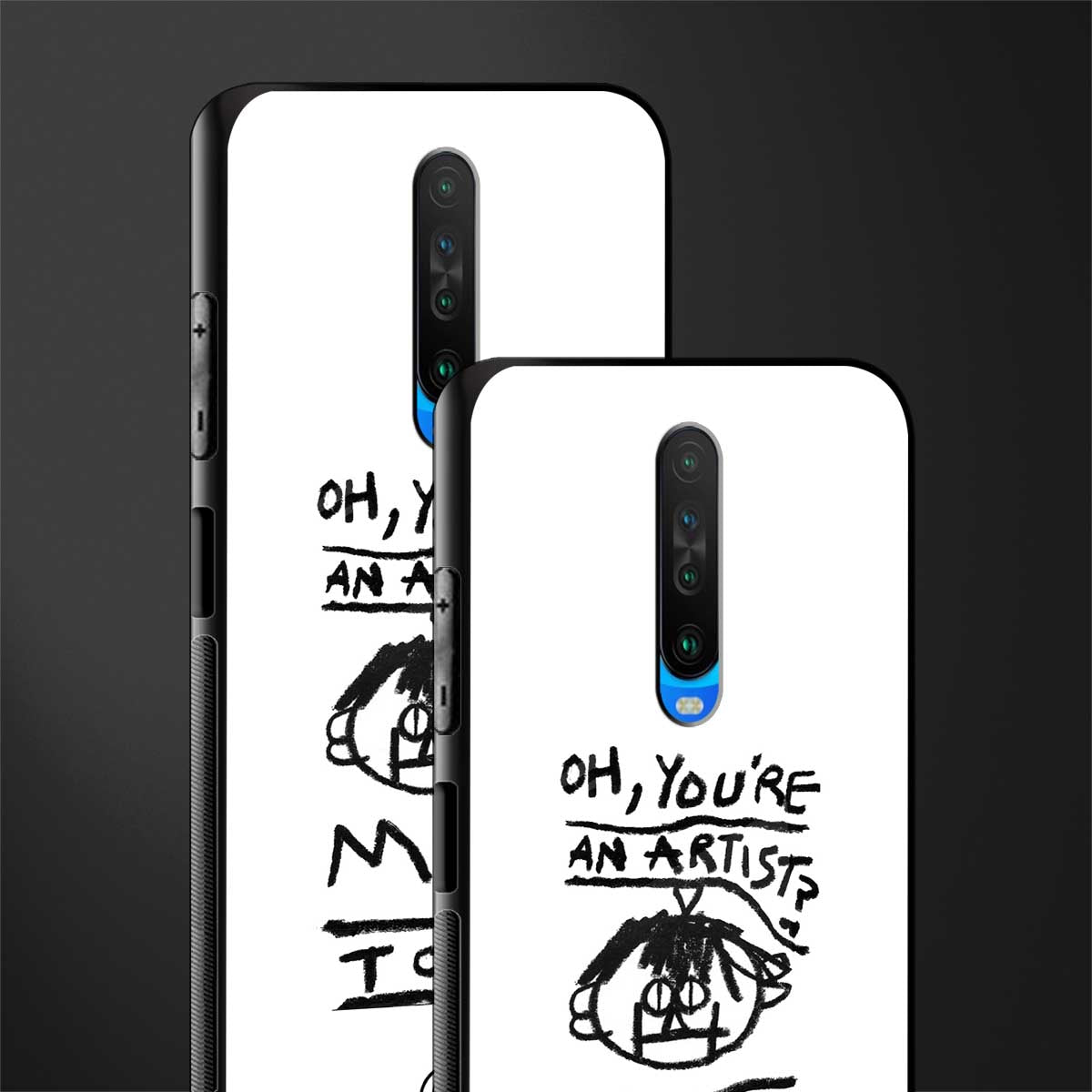 you're an artist glass case for poco x2 image-2