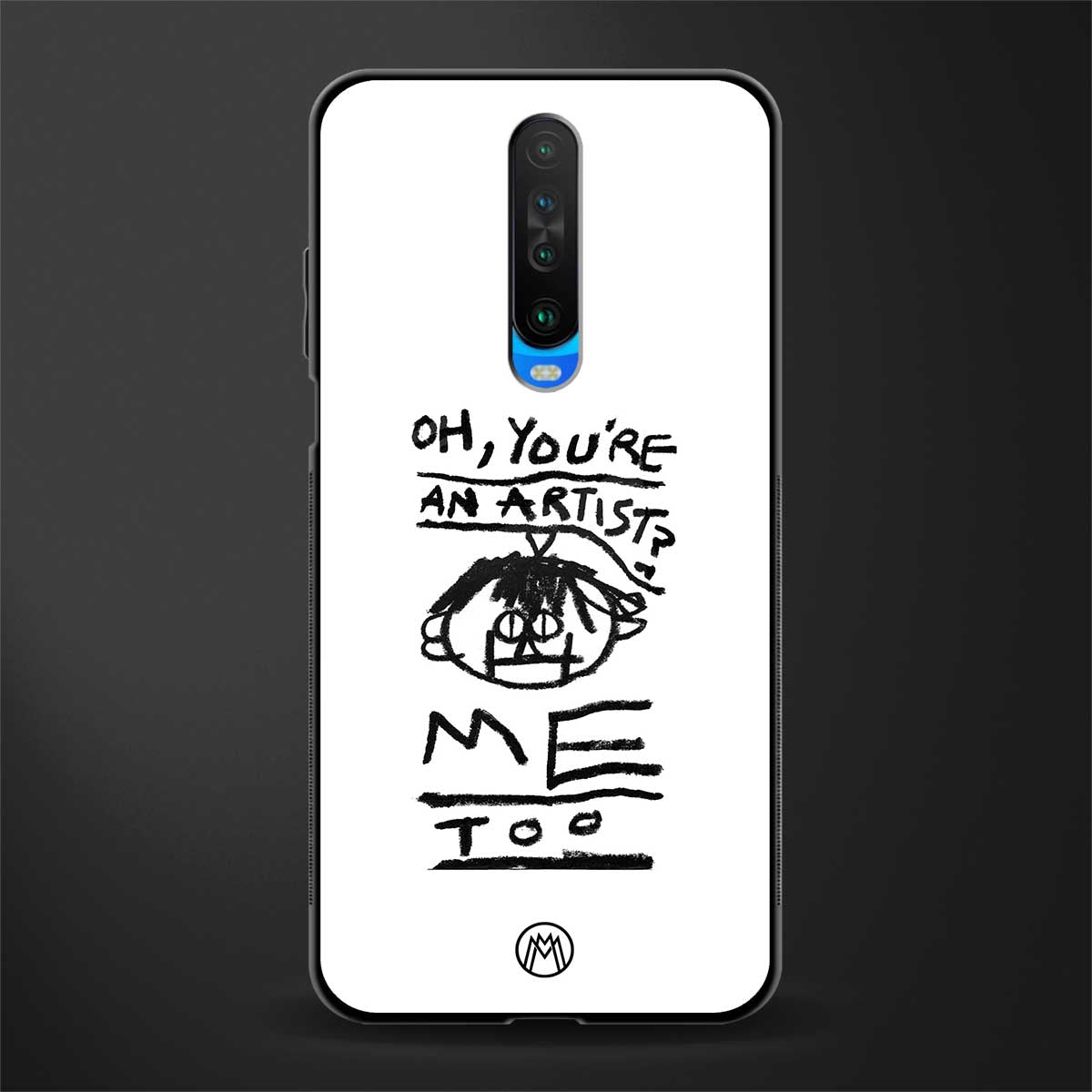 you're an artist glass case for poco x2 image