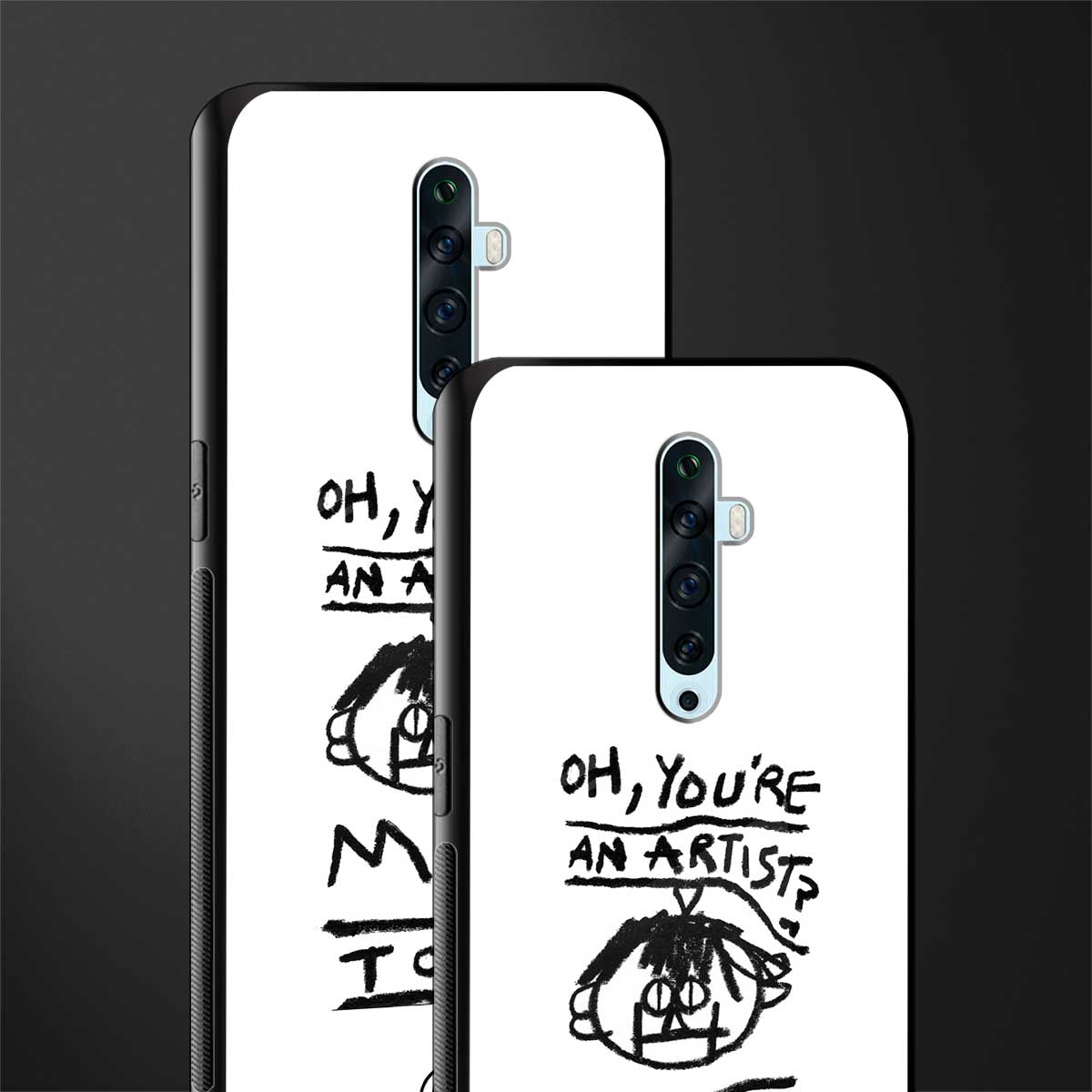 you're an artist glass case for oppo reno 2z image-2