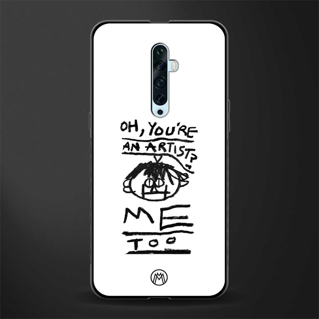 you're an artist glass case for oppo reno 2f image