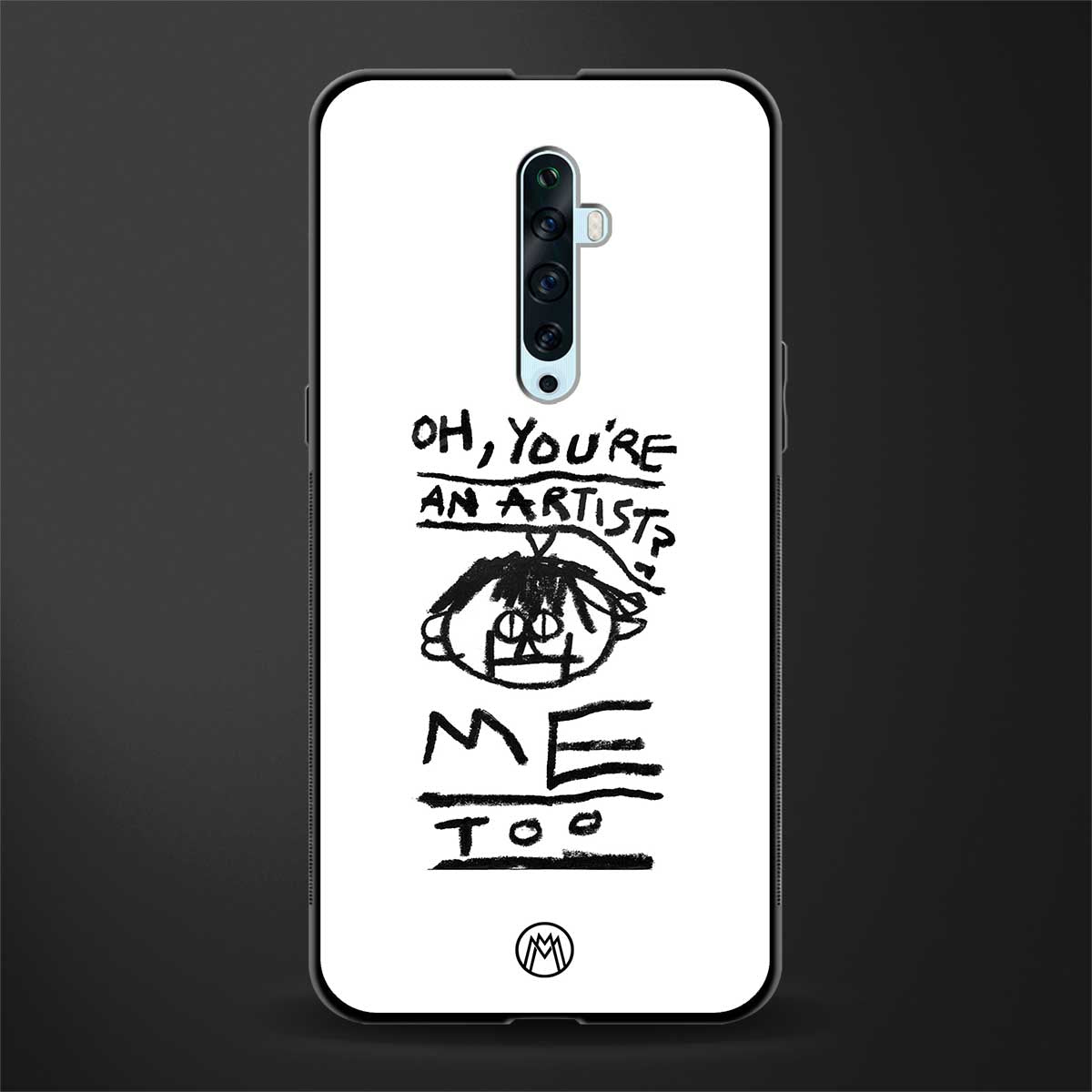 you're an artist glass case for oppo reno 2f image