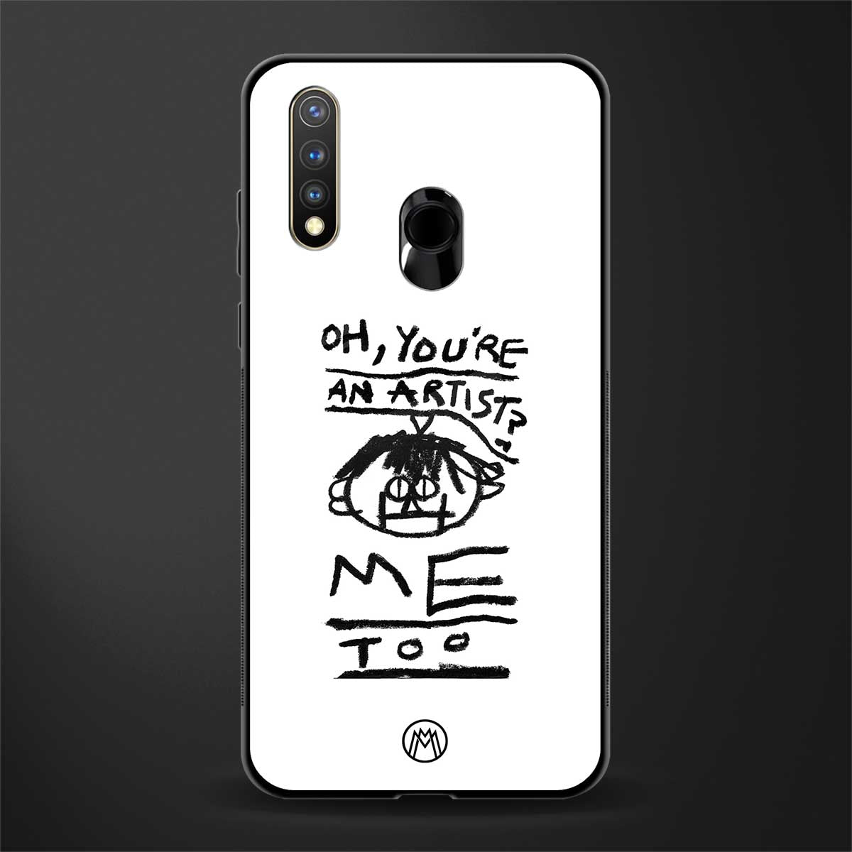 you're an artist glass case for vivo u20 image
