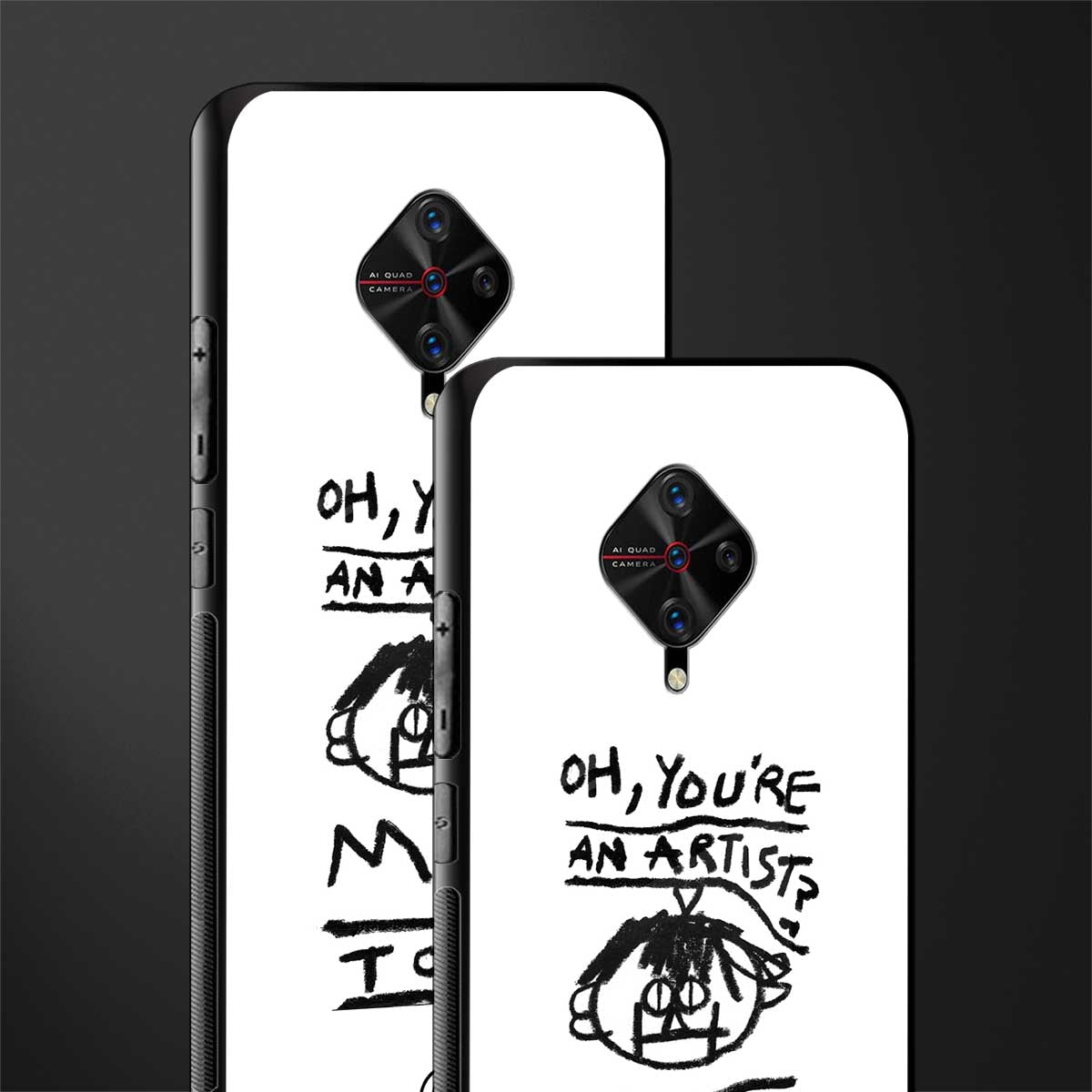 you're an artist glass case for vivo s1 pro image-2