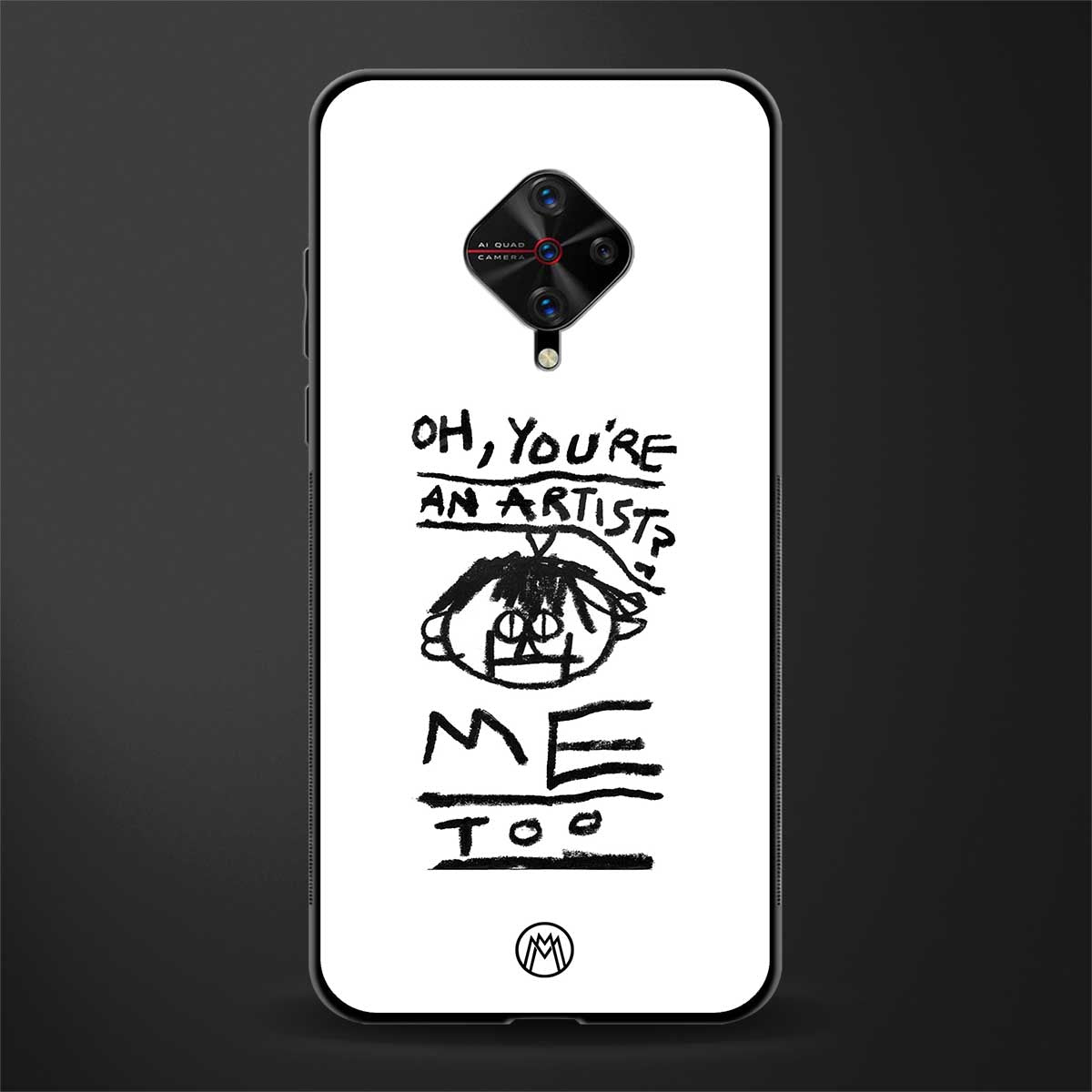 you're an artist glass case for vivo s1 pro image