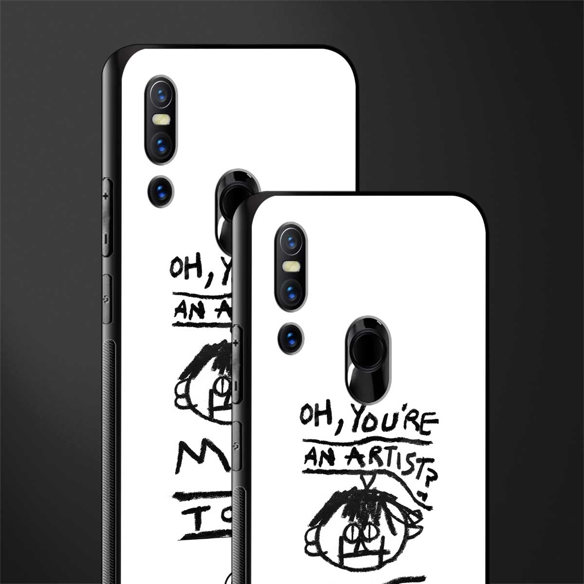 you're an artist glass case for vivo v15 image-2