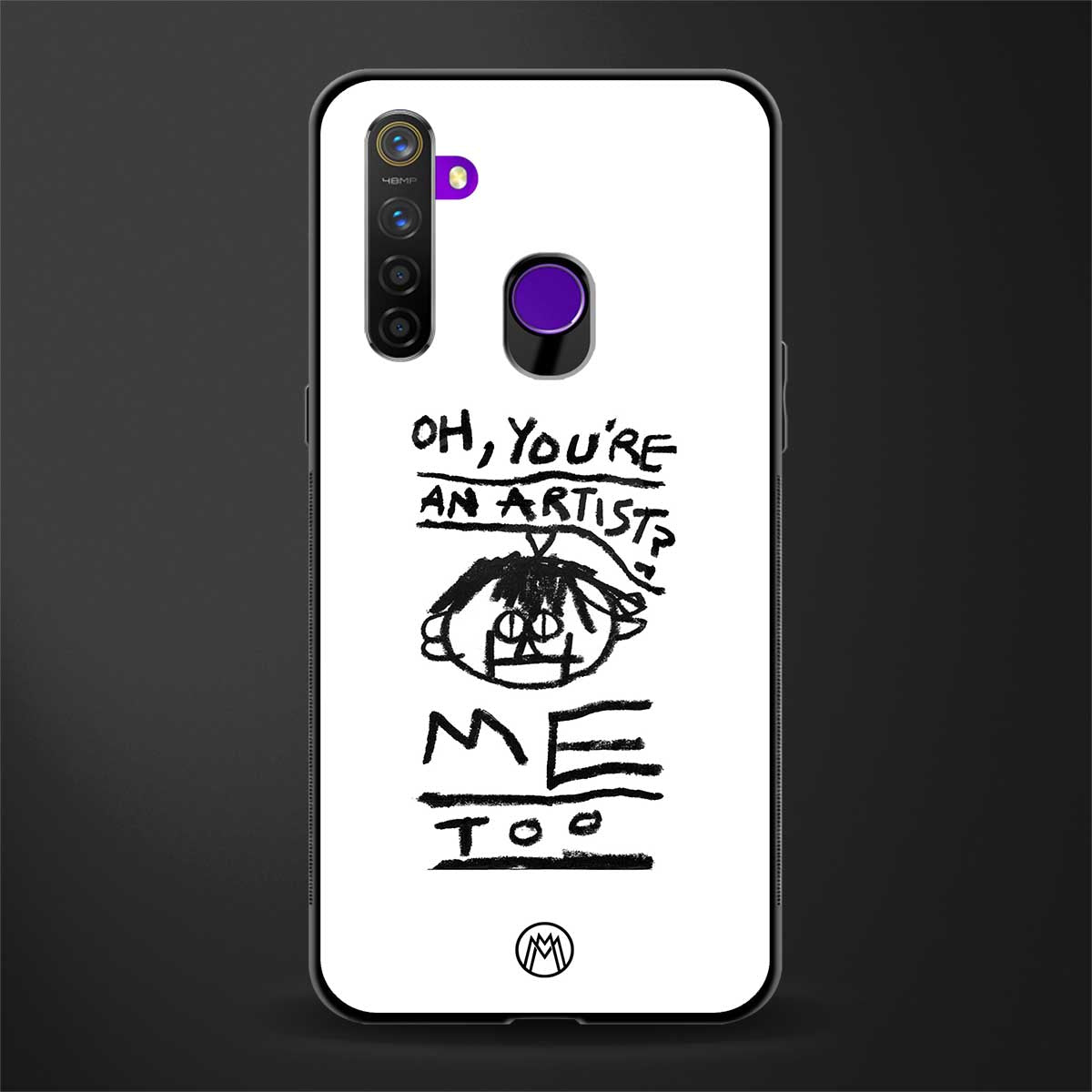 you're an artist glass case for realme narzo 10 image
