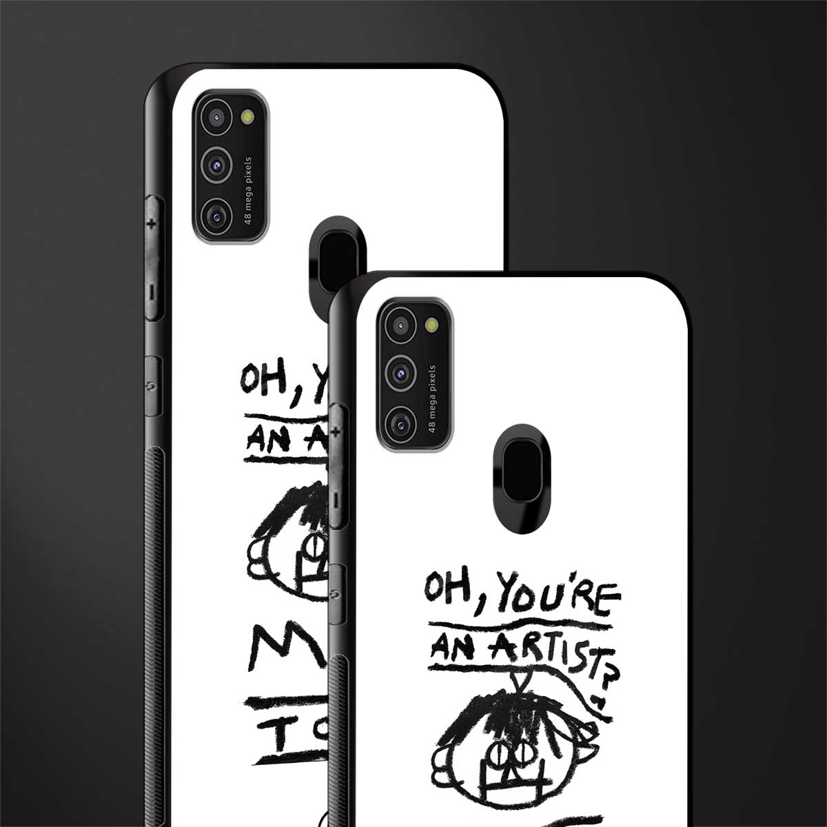 you're an artist glass case for samsung galaxy m30s image-2