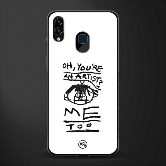 you're an artist glass case for samsung galaxy a20 image