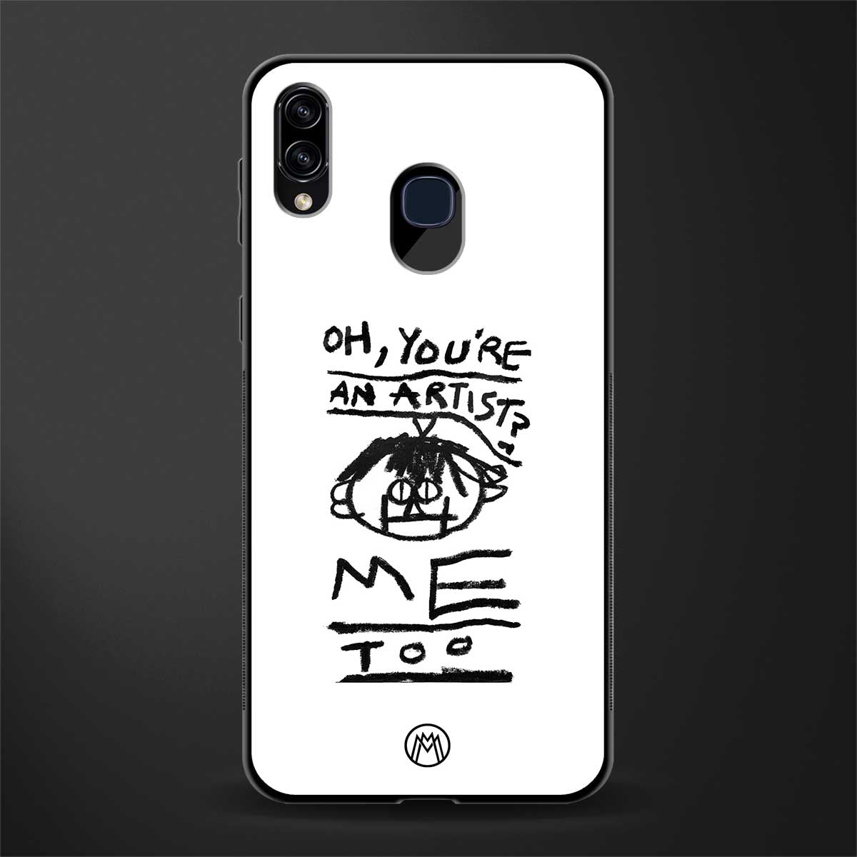 you're an artist glass case for samsung galaxy m10s image