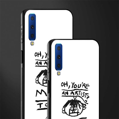 you're an artist glass case for samsung galaxy a7 2018 image-2