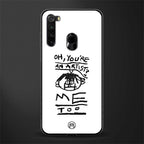 you're an artist glass case for redmi note 8 image
