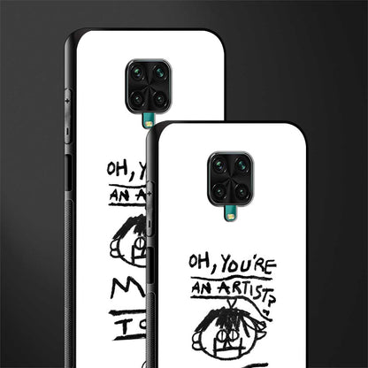 you're an artist glass case for redmi note 9 pro max image-2