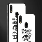 you're an artist glass case for redmi note 7s image-2